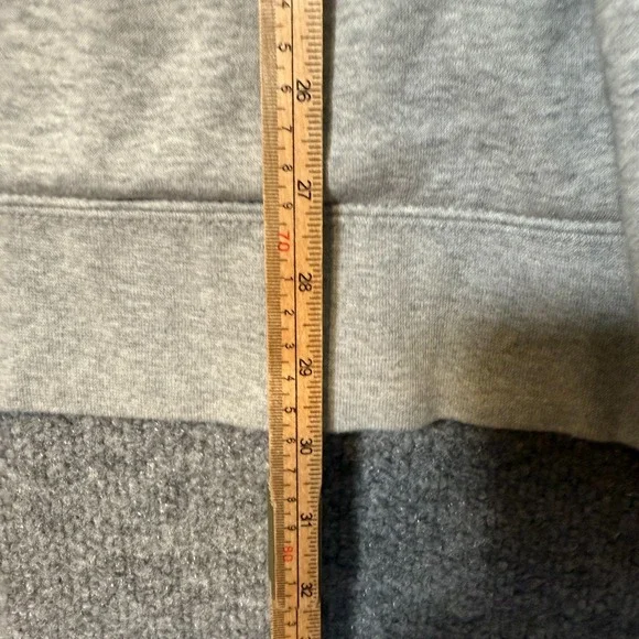 Nike Sweatshirt Mens XL Gray 1/4 Zip Fleece Pullover Stretch Casual Swoosh - Picture 5 of 10